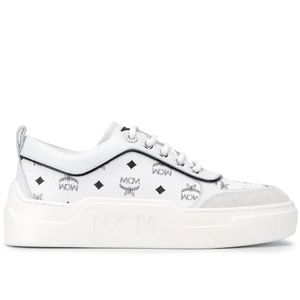 MCM Visetos Leather Sneakers